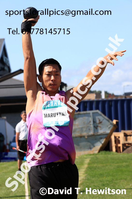 Decathlon shot putt, 2025 EAP International Combined Events, Hexham, Northumberland.  Photo: David T. Hewitson/Sports for All Pics